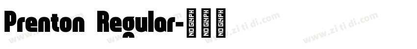 Prenton  Regular字体转换